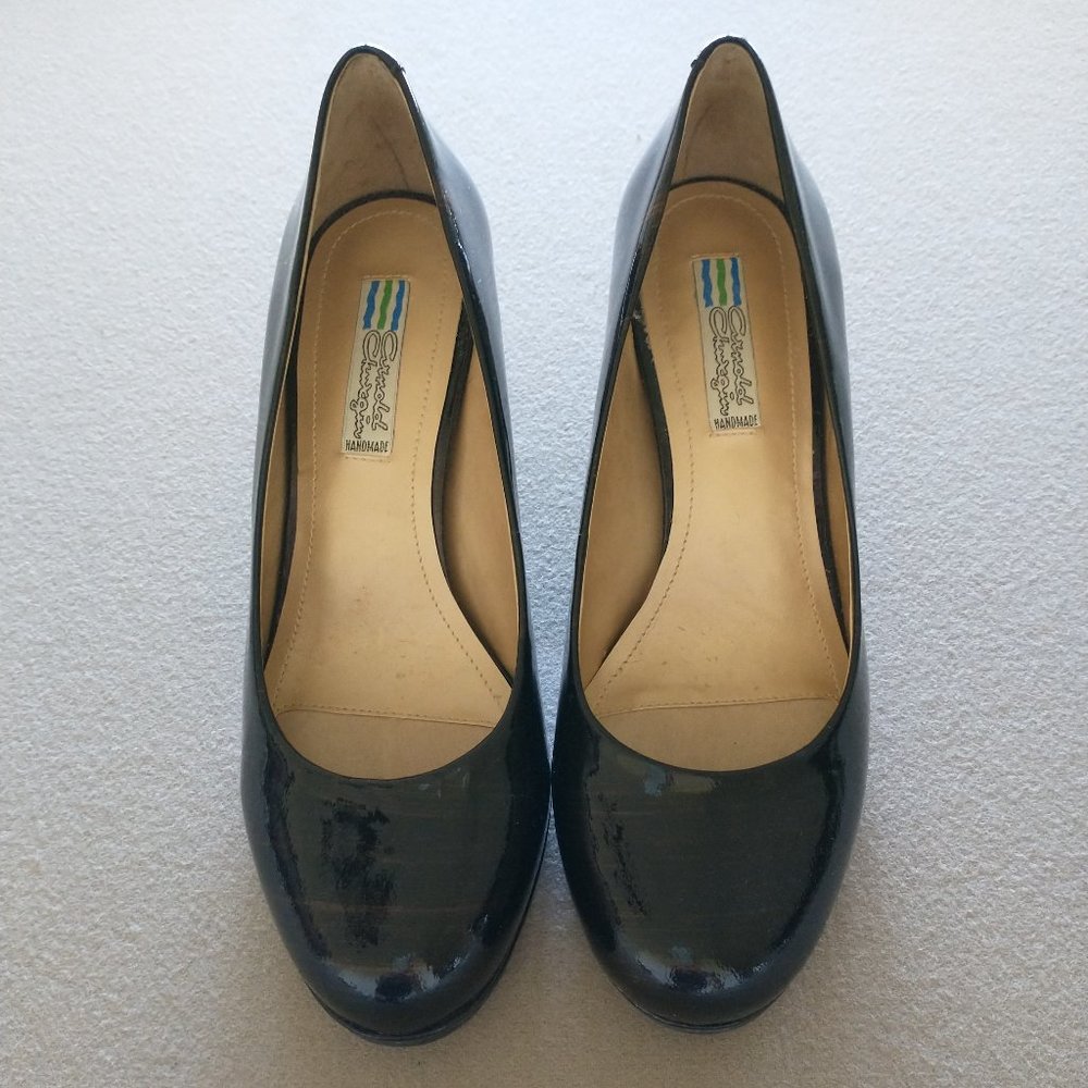 Size 7.5 Arnold Churgin 3.25" heels, dark brown, NWOT